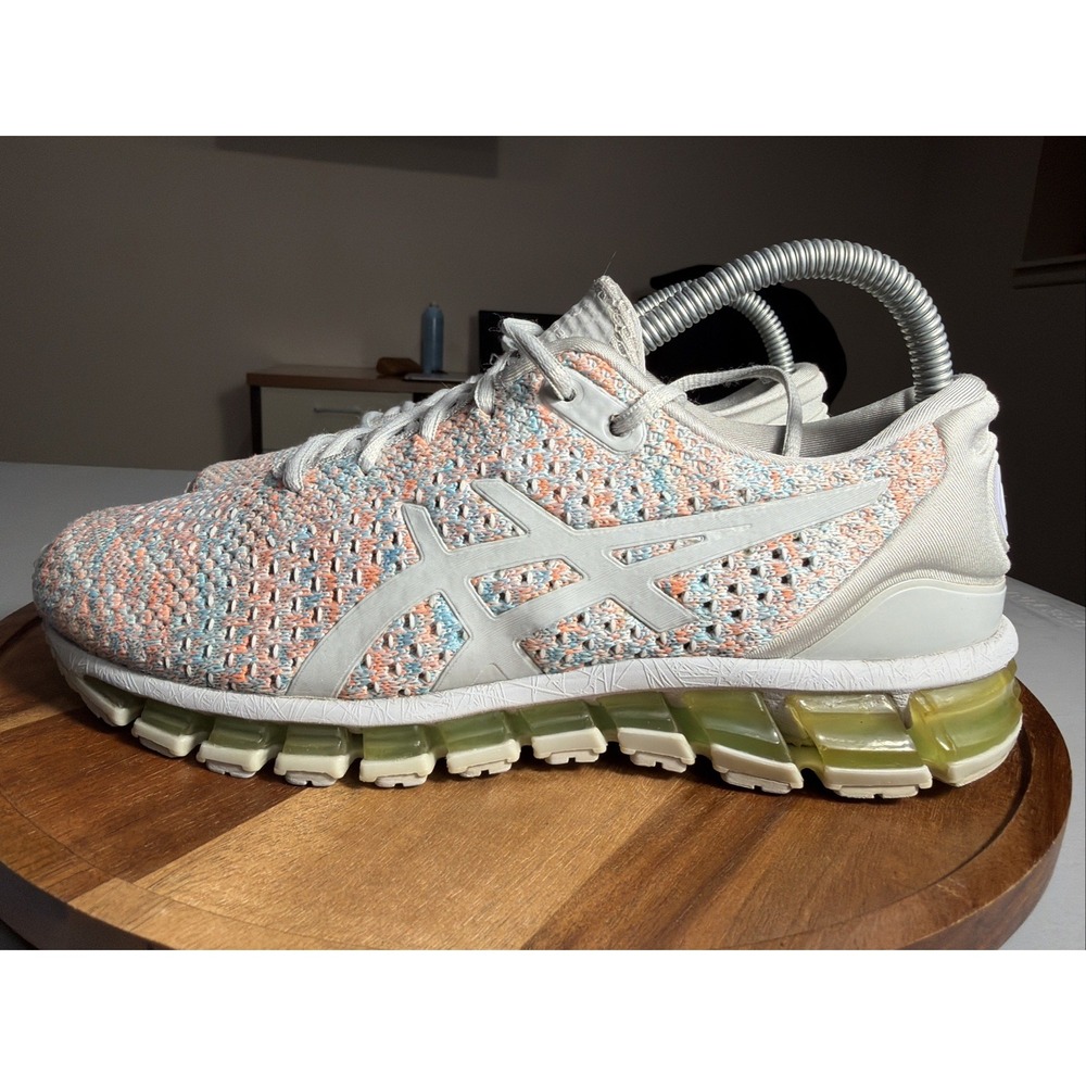 ASICS Gel Quantum 360 Knit 2 Running Shoes Women 7.5 Gray Aruba Blue T890N
